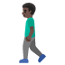 man walking, dark skin tone